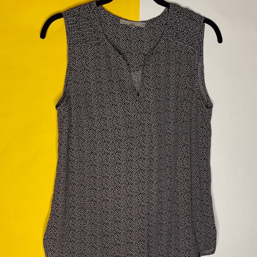 Black and White Dotted Tank